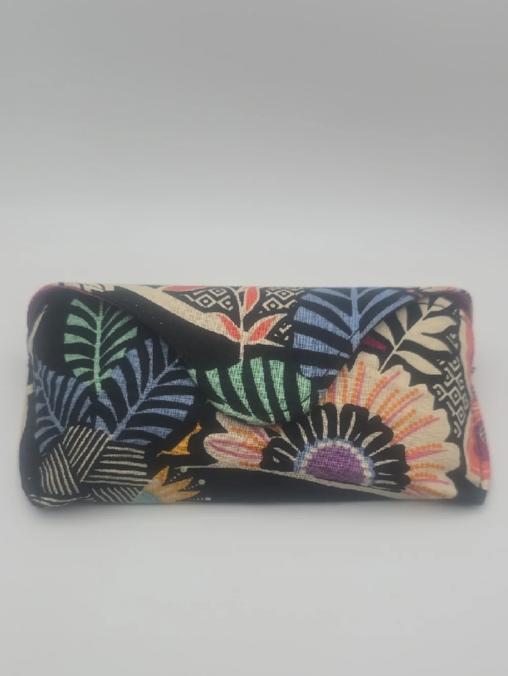 Vera Bradley Floral Multi-Color Foldover Clutch Sunnies Hard Case (EUC)🌸🌻🌼